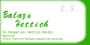 balazs hettich business card